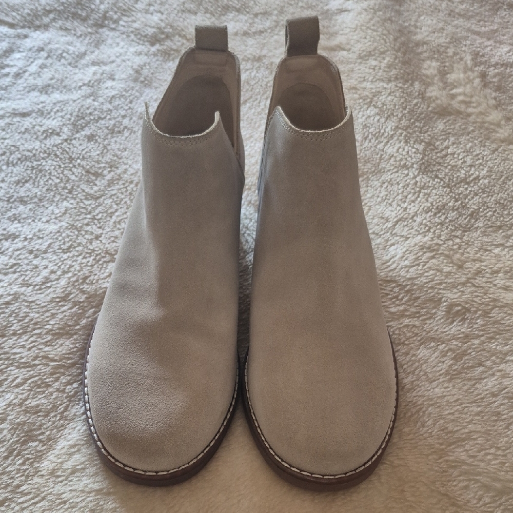 Hush Puppies Cream Ankle Boots